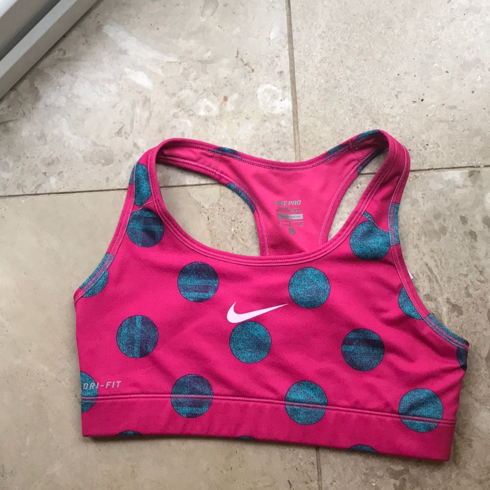 Nike Pro polka dot Sports Bra